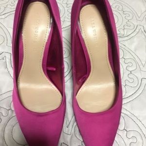 ZARA Satin Fuschia Heels